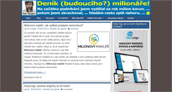 Desktop Screenshot of denikmilionare.cz